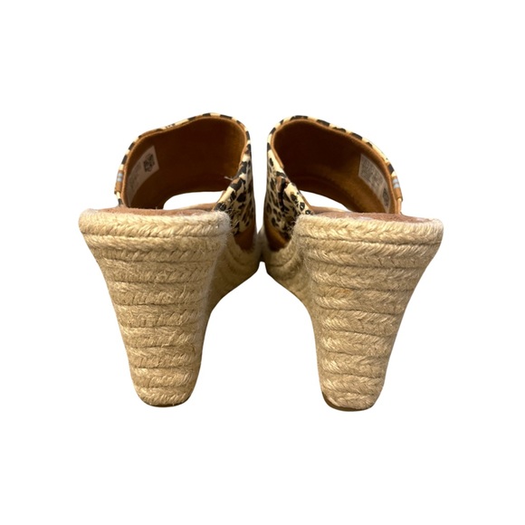 Toms Monica Mule Animal Print Wedges 6.5 - Picture 2 of 4